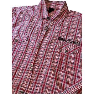 Blac Label Iron Cross Snap Button Shirt Men's 6XL Embroidered VICE VIRTUE Moto